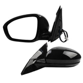 Driver side Mirror Compatible with 2019-2023 Nissan Altima Heated Turn Signal Manual Fold Power Adjustment Left Door Mirror 6PINS Black Replaces#96302-6CA0B NI1320312